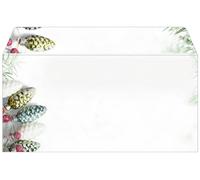 SIGEL Envelopes DU177 "Christmas Garland" DL, no window, 90 gsm, 50 pcs