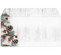 SIGEL Christmas Envelopes 22 x 11 cm | DU416, “Scandinavian Christmas” design, gummed, 50 pieces