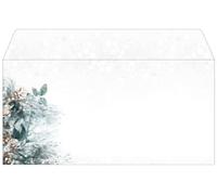 SIGEL DU424 Christmas envelopes "Eucalyptus magic", gummed, DL, 50 Pieces