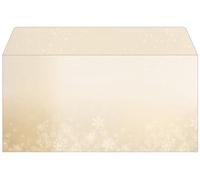 SIGEL Christmas envelopes 22 x 11 cm | DU633, “Golden Christmas Night” design, gummed, pack of 25