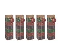 SIGEL Christmas Gift Bag 10 x 35 cm - Pack of 5