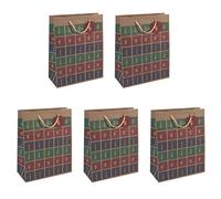SIGEL Christmas Gift Bag 26 x 33 cm - Pack of 5