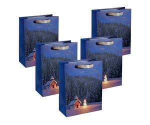 SIGEL Christmas Gift Bag 26 x 33 cm - Pack of 5