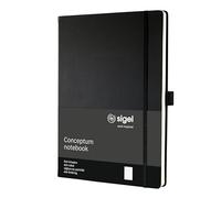 SIGEL CO108 Premium Notebook dotted, A4, hardcover, Black - Conceptum