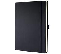 SIGEL CO110 Premium Notebook plain, A4, hardcover, Black - Conceptum