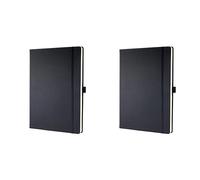 Sigel CO111 Premium Notebook squared, A4, hardcover, black - Conceptum (Pack of