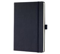 SIGEL CO120 Premium Notebook plain, A5, hardcover, Black - Conceptum black uni