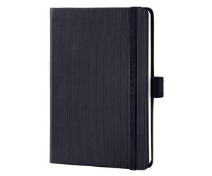 SIGEL CO131 Premium Notebook squaRed, A6, hardcover, Black - Conceptum black squ