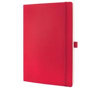 SIGEL CO314 Premium Notebook squaRed, A4, softcover, Red - Conceptum squared app