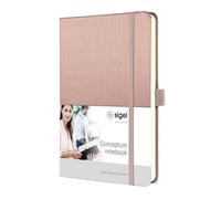 SIGEL CO400 Conceptum Notebook, Squared, Approx. A5, Pink, hardcover, 194 Pages