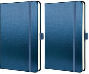 Sigel CO402 Conceptum Notebook, Squared, Approx. A5, Blue, hardcover, 194 Pages (Pack of 2)
