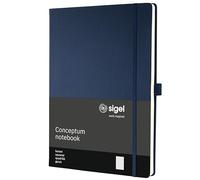 SIGEL CO646 Premium Notebook squaRed, A4, hardcover, Blue - Conceptum