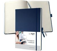 SIGEL CO647 Premium Notebook lined, A4, hardcover, Blue - Conceptum