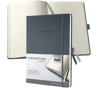 SIGEL CO649 Premium Notebook lined, A4, hardcover, Grey - Conceptum