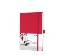 SIGEL CO654 Premium Notebook squaRed, A5, hardcover, Red - Conceptum
