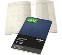 SIGEL C2786 Monthly planner notebook Conceptum 2027-1 year - approx. A5 - dark blue - 2 pages = 1 month - softcover - 80 gsm - 64 p. - FSC-certified