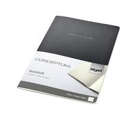 SIGEL CO861 Journal, approx. A4, lined, softcover, Black - Conceptum