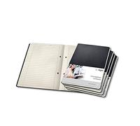 SIGEL Conceptum A5 Hardcover Notepad - Pack of 5 | CO803, ruled, black, ideal as a diary, bullet journal, idea book or writing notebook