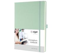 SIGEL CO681 Conceptum Notebook, lined, approx. A4, Green, hardcover, 194 pages