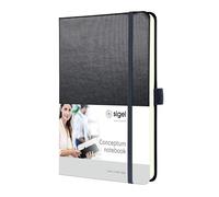 Sigel Notebook Conceptum - A5 Hardcover Softwave, 194 pages, 80gsm Ruled, Pen loop & Elastic - CO405