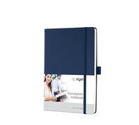 SIGEL Notebook CO657 Premium – A5 Lined Hardcover – Blue Conceptum