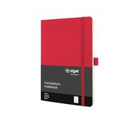 SIGEL Notebook CO324 Premium squaRed, A5, Softcover, Red – Conceptum (US import)