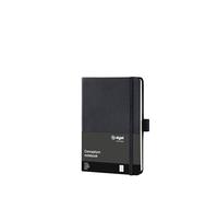 SIGEL Conceptum Premium A6 Hardcover Notebook | CO131, squared, black, ideal as a diary, bullet journal, idea book or writing notebook