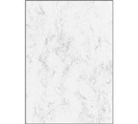 Sigel Design Paper - Grey Marble, A4, 90g, 100 Sheets, Double Sided | DP371, light grey marble, 90 gsm, 100 sheets