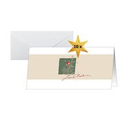 SIGEL DL Christmas Cards | DS072, “Christmas with Apples” design, 10 cards with envelopes, easy to print