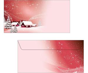 Sigel DL Christmas Envelopes Pack of 50 - For Letters, Money & Holiday Gift Card
