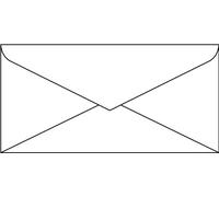 SIGEL DP061 Enveloppes, DL, 100 gsm, White, 50 Pieces DL (2/3 A4)