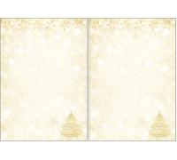 SIGEL DP083 Christmas Writing Paper Graceful Christmas, A4, 90 GSM, 100 Sheets (Pack of 2)