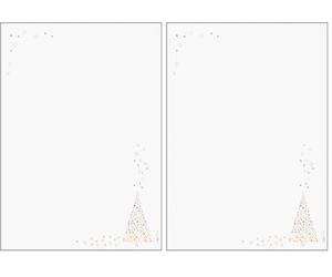 SIGEL DP084 Christmas Writing Paper Golden Tree, A4, 90 GSM, 100 Sheets (Pack of 2)