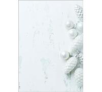 SIGEL DP132 Christmas writing paper, Christmas decorations, 21 x 29.7 cm, 90g / m², White and light gray, 100 sheets