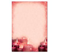 SIGEL DP138 Christmas writing paper "Red Candlelight", A4, 90 gsm, 100 sheets Wr