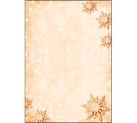 SIGEL DP234 Christmas writing paper "Golden Snowflakes", A4, 90 gsm, 100 sheets