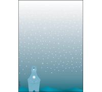 SIGEL DP259 Christmas writing paper "Polar bear with candle", 90 gsm, A4, 25 sheets