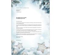 SIGEL DP312 Christmas writing paper, branches and stars, 21 x 29,7 cm, 90g/m²,
