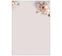 SIGEL DP429 Christmas Motif Papers "Christmas in rose gold", 90 gsm, A4, 100 she