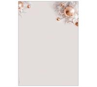 SIGEL DP429 Christmas Motif Papers "Christmas in rose gold", 90 gsm, A4, 100 sheets