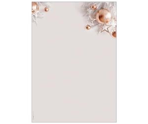 SIGEL DP429 Christmas Motif Papers "Christmas in rose gold", 90 gsm, A4, 100 sheets