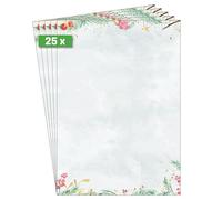 SIGEL DP608 Christmas Motif Papers "Christmas Magic Watercolor" - Grey - 90 GSM - A4-25 Sheets