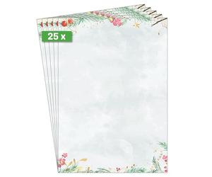 SIGEL DP608 Christmas Motif Papers "Christmas Magic Watercolor" - Grey - 90 GSM - A4-25 Sheets