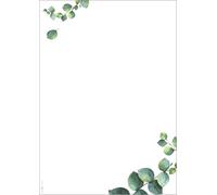 SIGEL DP626 Motif Paper - Eucalyptus - Green - 90 GSM - A4-100 Sheets