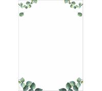 SIGEL DP679 Motif Paper - Eucalyptus - Green - 90 GSM - A4-100 Sheets
