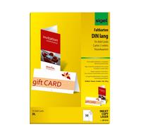 SIGEL DP810 Greeting Cards, DL (A4) , 50 sheets equal to 50 Pieces 10,5 x 21 cm
