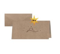SIGEL DS070 Christmas Cards "Christmas tree", DL, 10 cards, easy to print