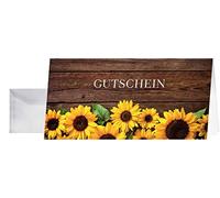 SIGEL DS102 Voucher Cards with Daisies, DIN Long, Set of 10 with Envelopes