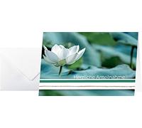 SIGEL DS103 Sympathy Cards A6 Landscape Set of 10 with Envelope Ideal for Printi