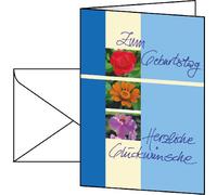 Sigel DS610 Christmas Cards Including Envelopes Birthday "Trio" Shiny Card (Ink/Laser/Copy) High Gloss Outside Matte Inside 220 g A6 (A5) 10+10 Pieces